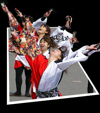 早稲田大学 “踊り侍”_東京大マラソン祭り2008_bf3