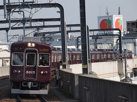 阪急3000系急行 阪急宝塚線豊中駅