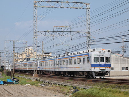 南海7000系区間急行 南海本線鶴原~井原里