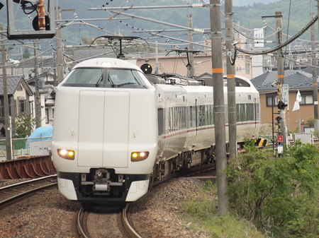 287系上り特急きのさき 山陰本線馬掘駅