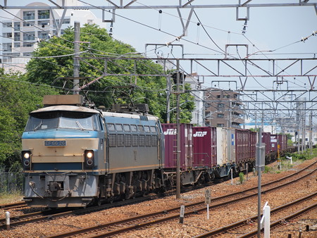 EF66原色貨物 東海道本線東淀川駅