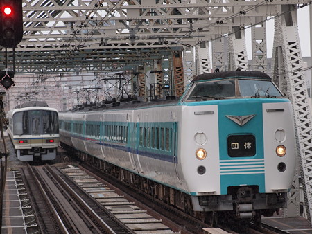 381系団臨 大阪環状線大正駅