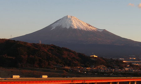 朝焼け富士山