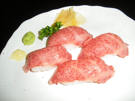 前沢牛の寿司