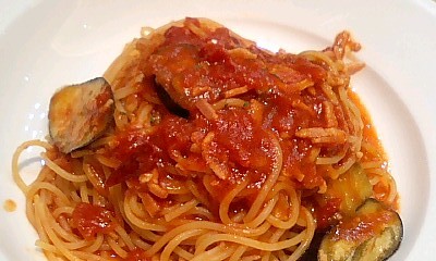 茄子とトマトのパスタ@クレアーレ