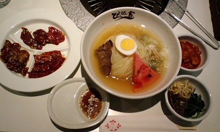 冷麺焼肉セット@ぴょんぴょん舎 盛岡駅前店