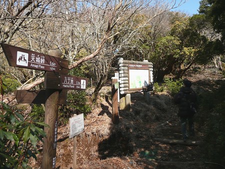 下り御幸歩道への分岐点