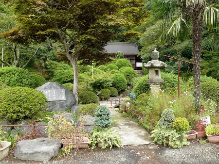 社へ続く庭園