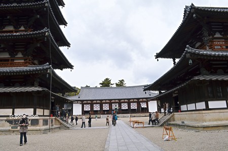 法隆寺西院伽藍 大講堂2014年02月10日_DSC_0316