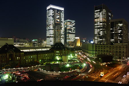 東京駅の夜景