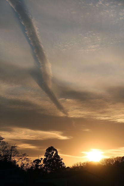 昇り竜の雲に夕陽が 写真共有サイト フォト蔵