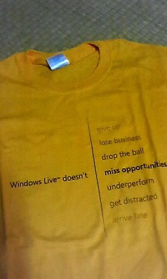 Windows Live Tシャツ
