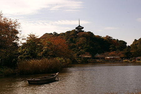 紅葉の三渓園11123a