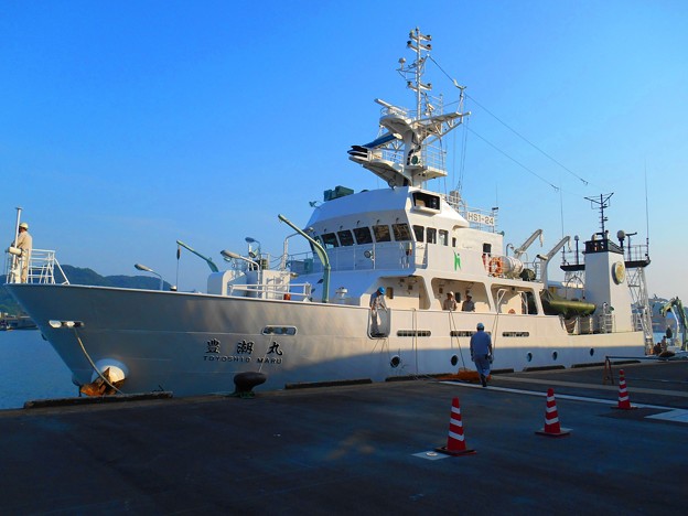 豊潮丸接岸完了～広島大学生物生産学部附属練習船・調査船～