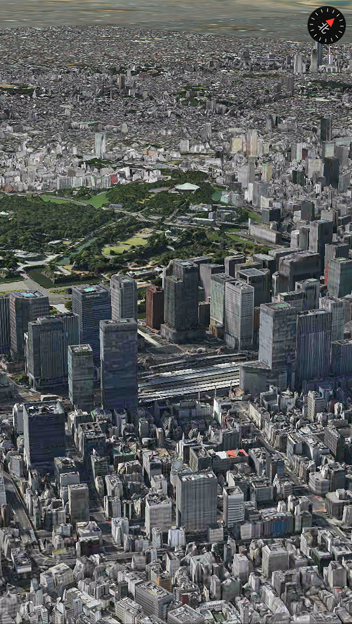 Appleマップ：東京が3D Flyoverに対応 - 2（東京駅）